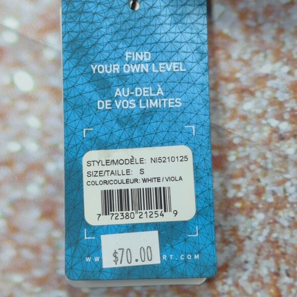 Nivo Sports Women’s Size S White Purple Golf Polo Shirt UV UPF 40 Quick Dry New - Picture 7 of 12